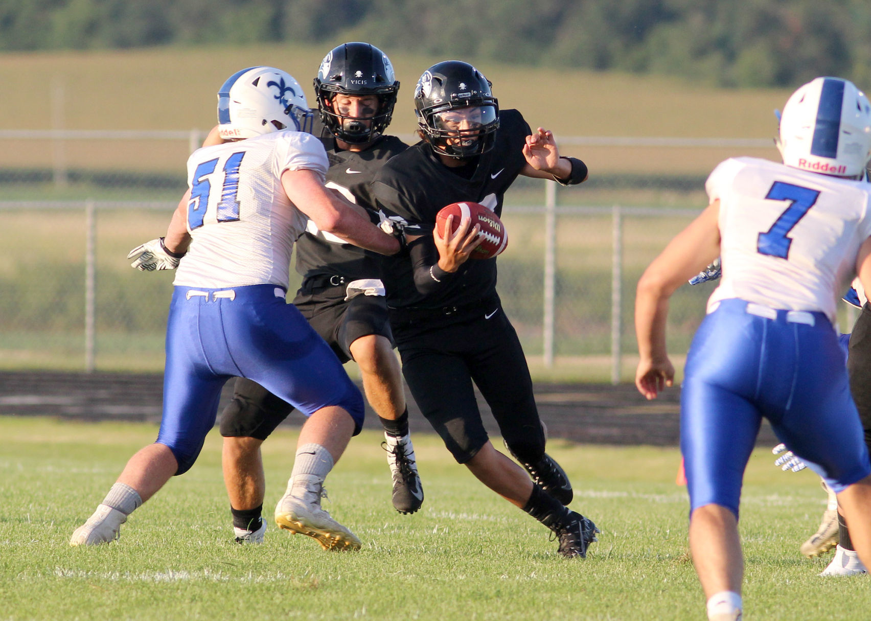 Saint Croix Falls at Bloomer football 8-23-19